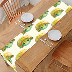 Watercolor Turtle Pattern Print Table Runner