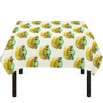 Watercolor Turtle Pattern Print Tablecloth