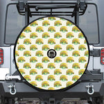 Watercolor Turtle Pattern Print Tire Cover With Camera Hole