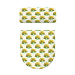 Watercolor Turtle Pattern Print Toilet Lid And Tank Cover Set