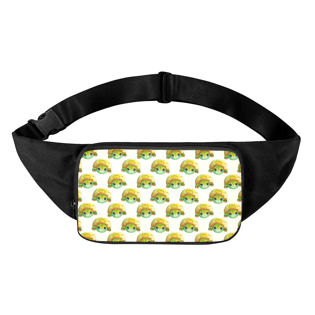 Watercolor Turtle Pattern Print Waist Bag
