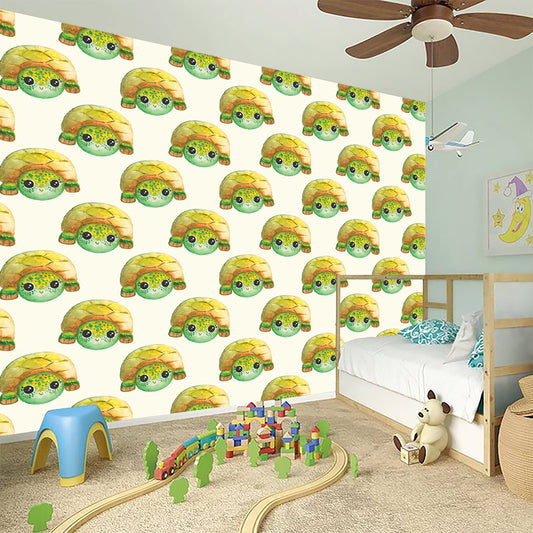 Watercolor Turtle Pattern Print Wall Sticker