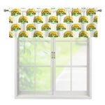 Watercolor Turtle Pattern Print Window Valance
