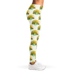 Watercolor Turtle Pattern Print Women's Leggings