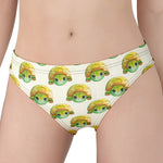 Watercolor Turtle Pattern Print Women's Panties