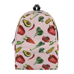 Watercolor Vegan Pattern Print Backpack