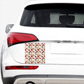 Watercolor Vegan Pattern Print Car Sticker