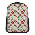 Watercolor Vegan Pattern Print Casual Backpack