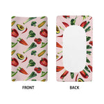 Watercolor Vegan Pattern Print Changing Pad Cover