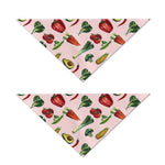 Watercolor Vegan Pattern Print Dog Bandana