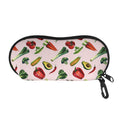 Watercolor Vegan Pattern Print Glasses Case