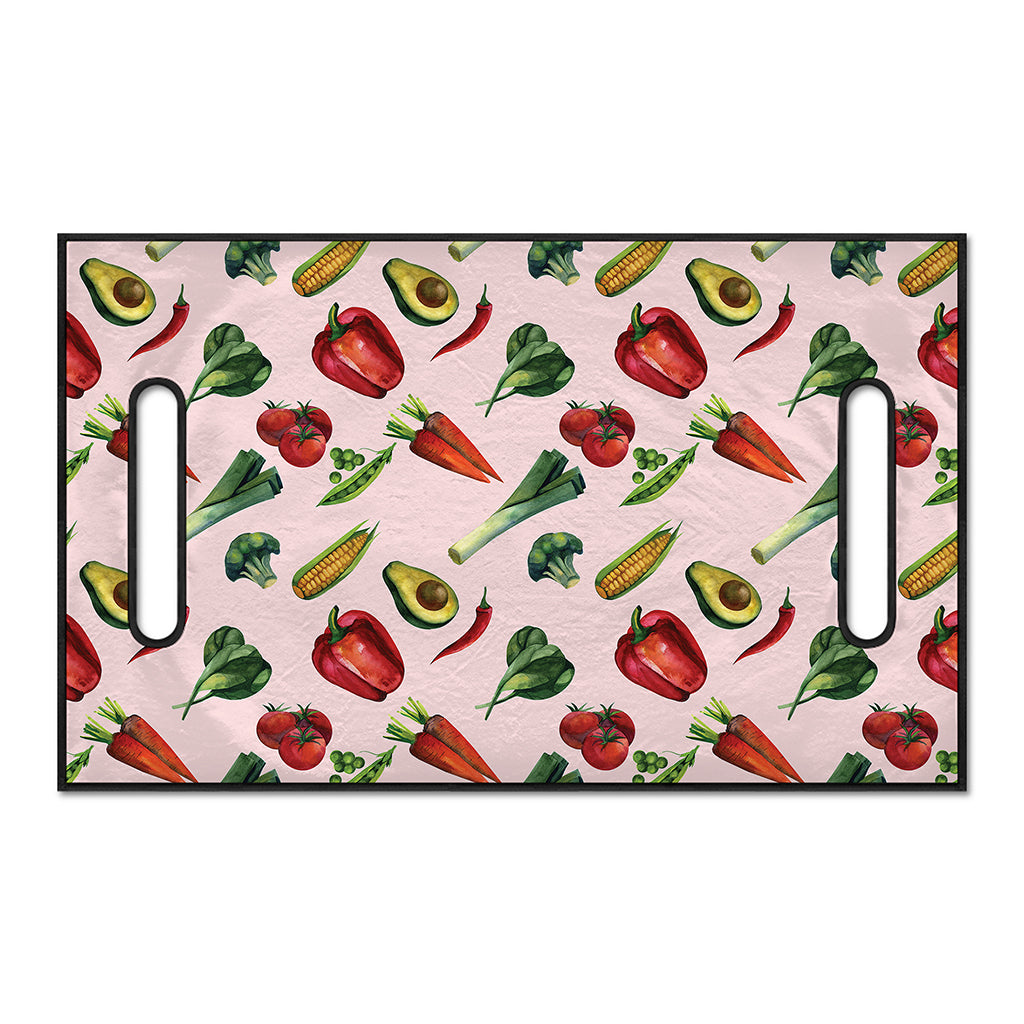 Watercolor Vegan Pattern Print Golf Cart Seat Cover
