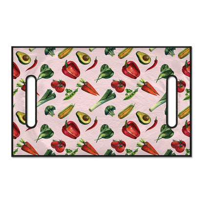 Watercolor Vegan Pattern Print Golf Cart Seat Cover