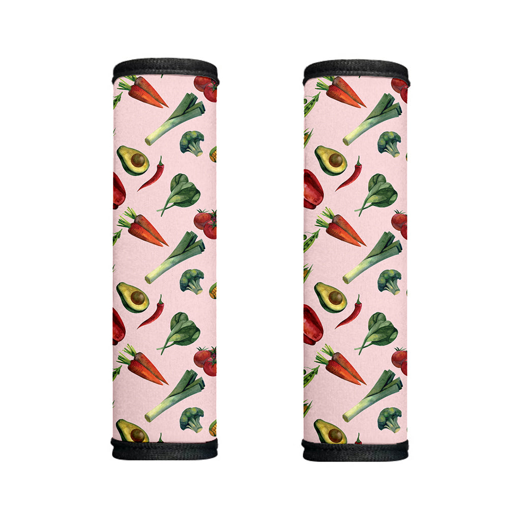 Watercolor Vegan Pattern Print Handle Covers