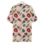 Watercolor Vegan Pattern Print Hawaiian Shirt