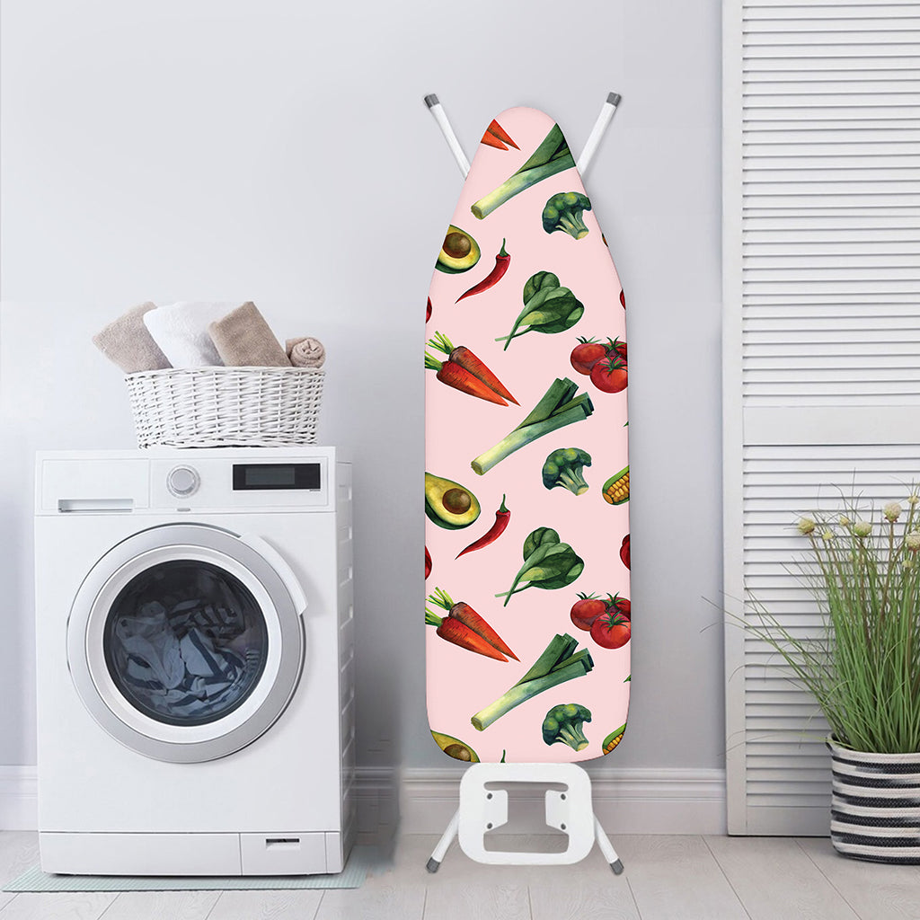 Watercolor Vegan Pattern Print Ironing Board Cover