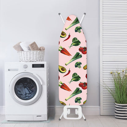 Watercolor Vegan Pattern Print Ironing Board Cover