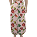 Watercolor Vegan Pattern Print Lantern Pants