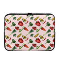 Watercolor Vegan Pattern Print Laptop Sleeve