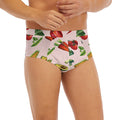 Watercolor Vegan Pattern Print Men's Briefs