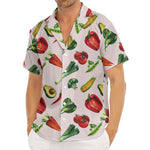 Watercolor Vegan Pattern Print Men's Deep V-Neck Shirt
