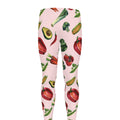 Watercolor Vegan Pattern Print Men's Leggings