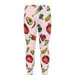 Watercolor Vegan Pattern Print Men's leggings