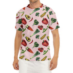 Watercolor Vegan Pattern Print Men's Short Sleeve Rash Guard