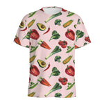 Watercolor Vegan Pattern Print Men's Sports T-Shirt