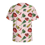 Watercolor Vegan Pattern Print Men's Sports T-Shirt