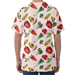 Watercolor Vegan Pattern Print Men's Velvet T-Shirt