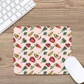 Watercolor Vegan Pattern Print Mouse Pad