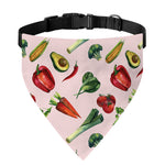 Watercolor Vegan Pattern Print Over The Collar Dog Bandana