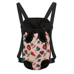 Watercolor Vegan Pattern Print Pet Carrier Backpack