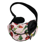 Watercolor Vegan Pattern Print Pet Sling Carrier