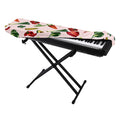 Watercolor Vegan Pattern Print Piano Keyboard Cover