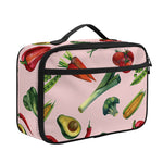 Watercolor Vegan Pattern Print Portable Lunch Bag