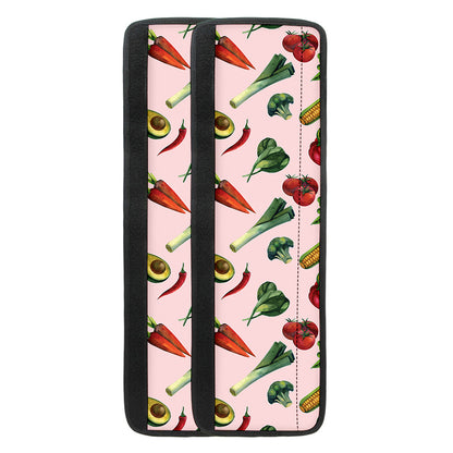 Watercolor Vegan Pattern Print Refrigerator Handle Covers