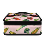 Watercolor Vegan Pattern Print Small Lunch Bag