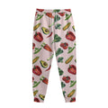 Watercolor Vegan Pattern Print Sweatpants