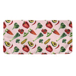 Watercolor Vegan Pattern Print Towel