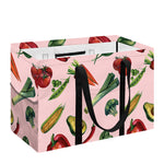 Watercolor Vegan Pattern Print Utility Tote Bag