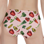 Watercolor Vegan Pattern Print Women's Panties