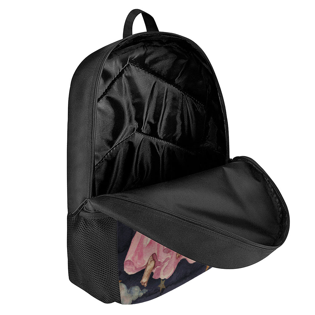 Watercolor Virgo Zodiac Sign Print 17 Inch Backpack
