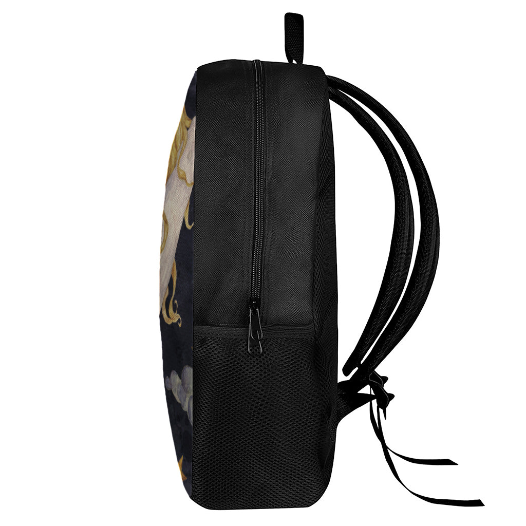 Watercolor Virgo Zodiac Sign Print 17 Inch Backpack