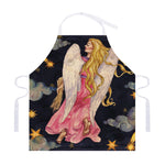 Watercolor Virgo Zodiac Sign Print Adjustable Apron