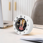 Watercolor Virgo Zodiac Sign Print Alarm Clock