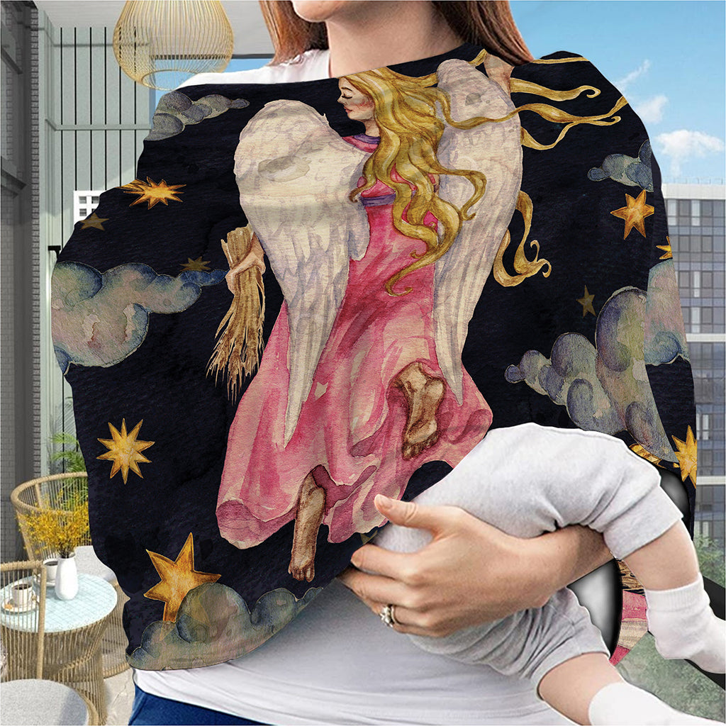 Watercolor Virgo Zodiac Sign Print Baby Seat Cover