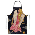 Watercolor Virgo Zodiac Sign Print Bib Apron With Pocket