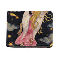 Watercolor Virgo Zodiac Sign Print Bifold Wallet